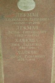 Хайкин Абрам Руманович, Москва, Востряковское кладбище